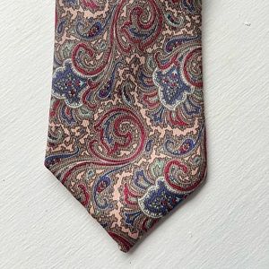Vintage paisley silk Mens tie